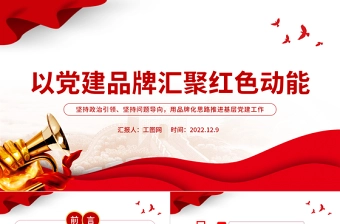2025党建品牌评选免费ppt讲稿