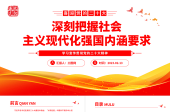 2025党的二十大专题党课材料ppt免费下载