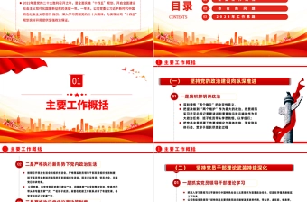 2023国有企业基层党建工作总结暨工作计划PPT大气精美风党员干部学习教育专题党课课件模板