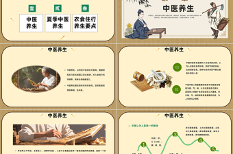 2023中医夏季养生PPT中国风夏季健康养生科普课件模板