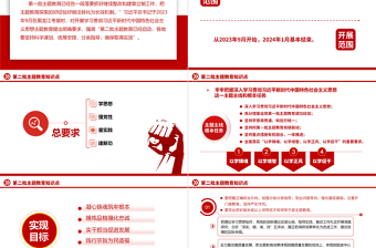 第二批主题教育知识点党课PPT红色大气把学习贯彻习近平新时代中国特色社会主义思想不断引向深入党课下载