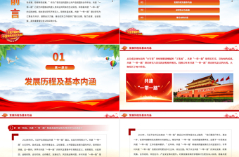 共建“一带一路”理论研究的特点和价值PPT精美风论学习领会习近平主席在第三届“一带一路”国际合作高峰论坛开幕式上主旨演讲课件模板