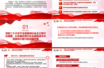 红色经典强国复兴PPT简洁风团员和青年主题教育4+1专题理论学习团课下载