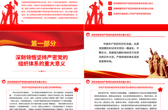 2023坚持严密党的组织体系ppt党政风为强国建设、民族复兴提供坚强组织保证党员纪律性专题党课课件