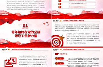赓续中国青年爱国奋斗光荣传统PPT大气简洁新时代的中国青年爱国励志党课模板