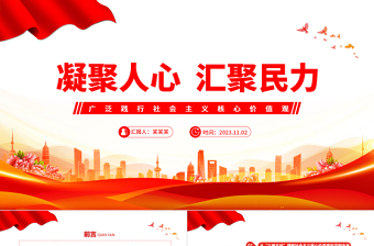 2023社会主义核心价值观PPT共建共享的社会主义文明新风尚精品微党课课件