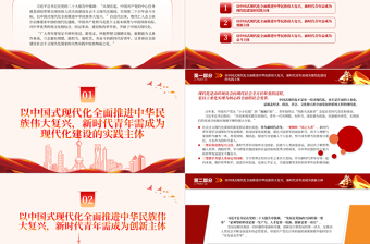 以青春助力中国式现代化PPT时尚精美新青年学习新观点新论断新思想思政课课件下载