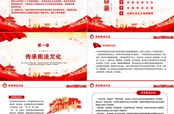 传承宪法文化弘扬法治精神PPT精美党政风2023年宪法宣传周主题课件模板下载