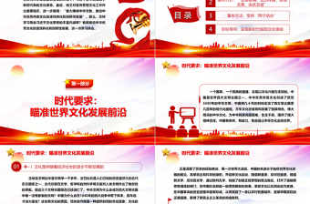 大力推动中华优秀传统文化履新PPT大气简洁风最好新时代宣传思想文化工作党组织党群党员学习培训党课课件