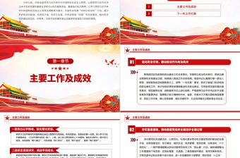 大气精美2023年市局党建工作总结及2024年工作计划PPT模板