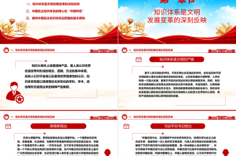 发展中华传统文化构建自主知识体系ppt红色党政风坚守中国立场，彰显中国智慧，弘扬中国价值专题党课教育课件