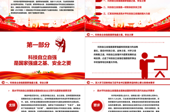 深刻把握推进高水平科技自立自强方针ppt大气精美习近平新时代科技强军战略思想军队基层党组织党支部党员学习培训党课