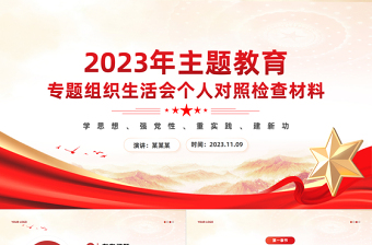 2024党史组织生活会ppt