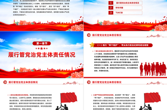 精美大气个人落实履行全面从严治党主体责任情况报告PPT课件下载