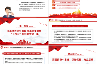 2024年中国经济工作新动向PPT大气简洁稳中求进以进促稳先立后破热点抢先看课件