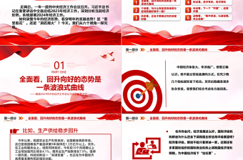 从六个视角一探中国经济ppt大气精美风深入学习习近平总书记在中央经济工作会议中重要讲话党组织党员专题党课课件