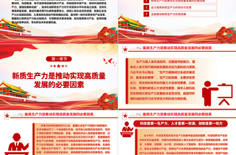 以新质生产力推动构建未来竞争优势ppt简洁党政风学习习近平新时代经济发展思想基层党支部党员干部学习培训党课课件