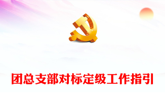 2022团总支部对标定级工作指引PPT指导推动团支部加强建设规范运行团建模板(讲稿)