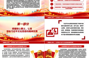 把握文化核心要义 奏鸣文明华美乐章ppt优质党政风习近平文化思想论述研讨党课