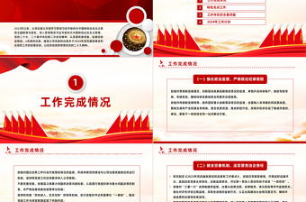 国有企业纪委工作汇报PPT大气简洁纪检监察总结模板下载