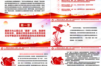 国家文化公园根植于习近平文化思想ppt创意风习近平文化思想党课课件
