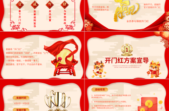 2024龙年开门红PPT精美实用劳动竞赛工作方案宣导模板