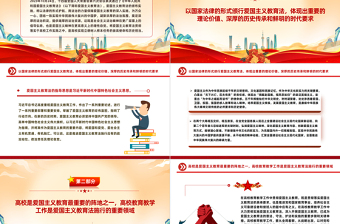 用法的力量保障爱国主义教育在高校深入实施PPT党政风学习爱国主义教育法党课课件