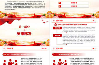 基层党建总结PPT红色大气街道党工委年终党建工作汇报模板