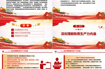 新质生产力引领实体经济高质量发展ppt大气简约加快形成新质生产力微党课
