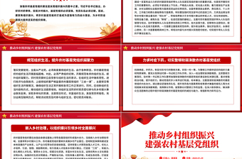 2024推动乡村组织振兴建强农村基层党组织党课PPT课件下载