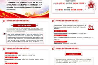 大气创意关于2024年全国节能宣传周和全国低碳日活动开展主题教育PPT