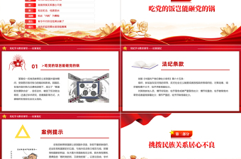 大气精美党纪学习教育之以案说纪PPT课件