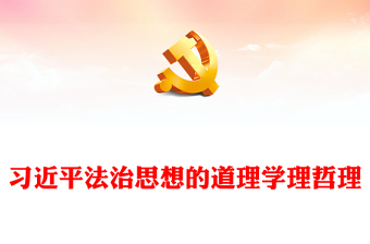 正确理解和把握习近平法治思想的道理学理哲理PPT党建风学习习近平法治思想课件(讲稿)