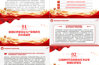 党纪学习教育之把党的纪律建设摆在更加突出位置PPT党课课件