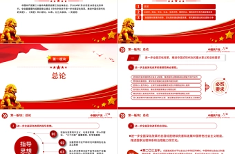 简洁风60条要点速览二十届三中全会《决定》PPT党员学习三中全会精神党课下载