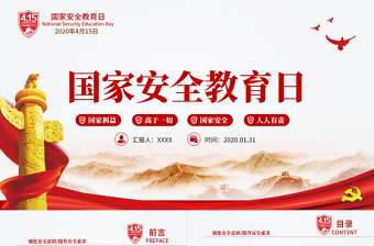 2024国家安全主题班会ppt
