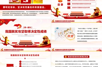 原创学习解读决战决胜脱贫攻坚座谈会上的讲话党政党建PPT