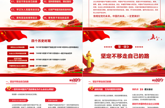 2021建党一百周年的重要启示PPT建党百年党员教育培训专题党课课件