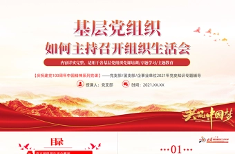 2025基层党组织党支部党课ppt免费下载