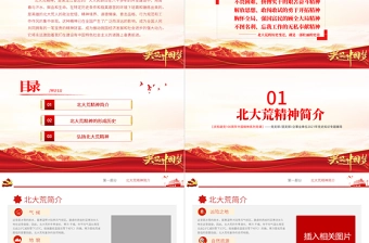 弘扬北大荒精神PPT建党100周年中国精神谱系艰苦奋斗勇于开拓顾全大局无私奉献发扬优良传统弘扬新风正气党课课件