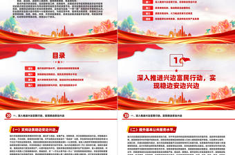 简洁大气关于支持沿边重点地区开发开放若干政策措施的意见PPTPPT模板