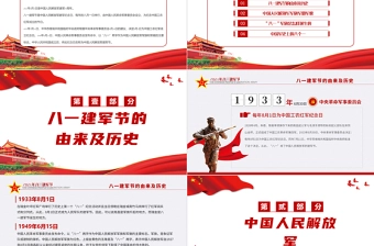 2021铁血铸军魂PPT热烈庆祝中国人民解放军建军94周年军史军魂国防教育爱国教育党课模板