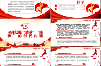 永葆年轻干部应有的清澈和纯粹PPT党政风党员干部学习教育专题党课