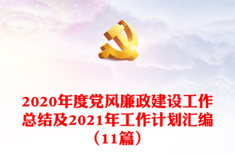 2020年度党风廉政建设工作总结及2021年工作计划汇编（11篇）