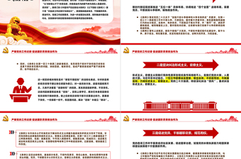 党政风2024严明党的工作纪律促进履职尽责担当作为PPT模板