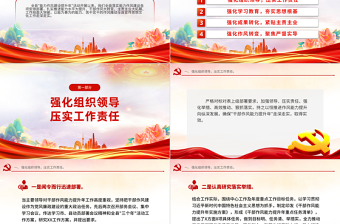 年度干部作风能力提升总结汇报PPT红色精美机关单位工作总结模板