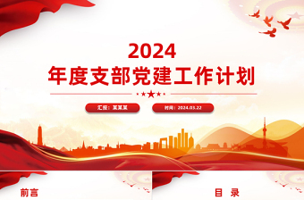 2024党支部党建工作经验交流党课PPT