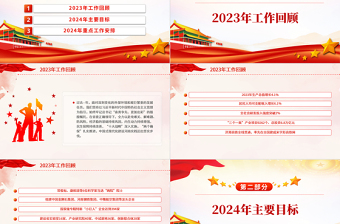 精美简洁2024年河南省政府工作报告PPT2023年成绩单及2024年工作安排