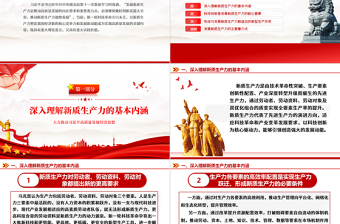 党政风红色领悟新质生产力的内涵及要求PPT下载