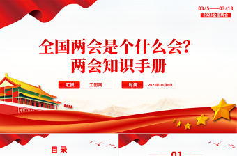 2023两会党课PPT